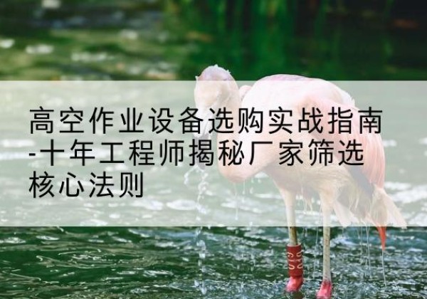 赣剪叉式升降机厂家-高空作业设备选购实战指南-十年工程师揭秘厂家筛选核心法则